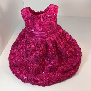 💕AMERICAN PRINCESS💕HOT PINK SEQUIN FORMAL DRESS